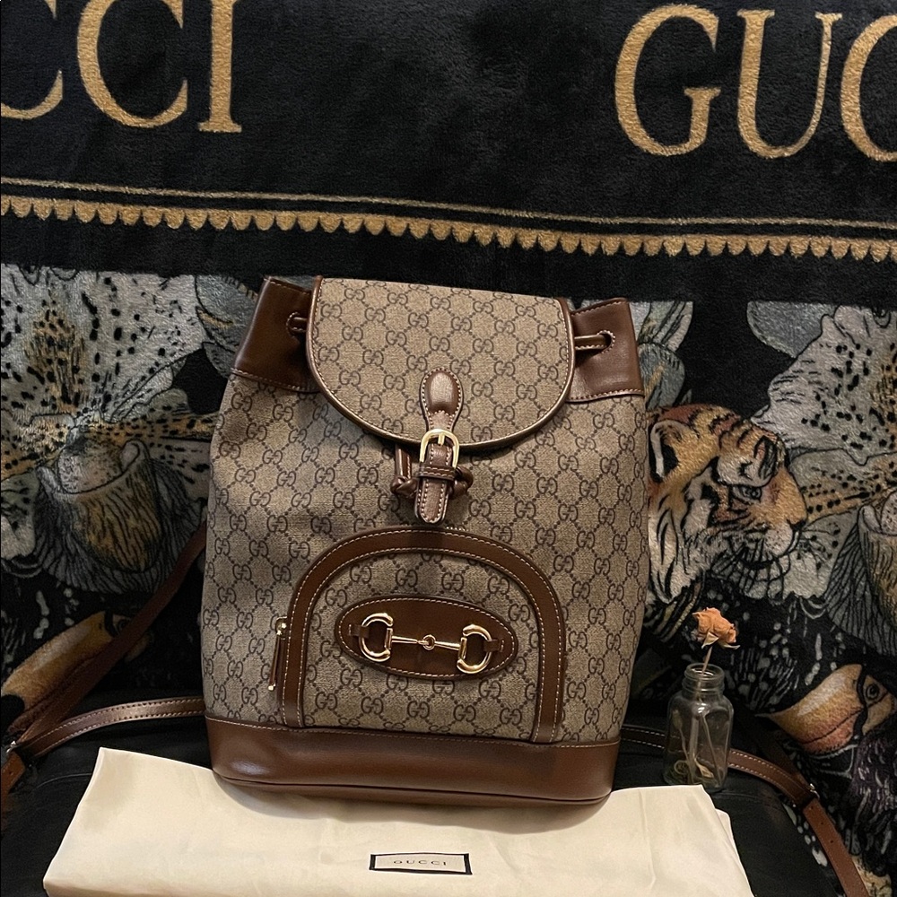 Fashion bag Tan and Brown Monogram Backpack. Beautiful quality. Closet clearout